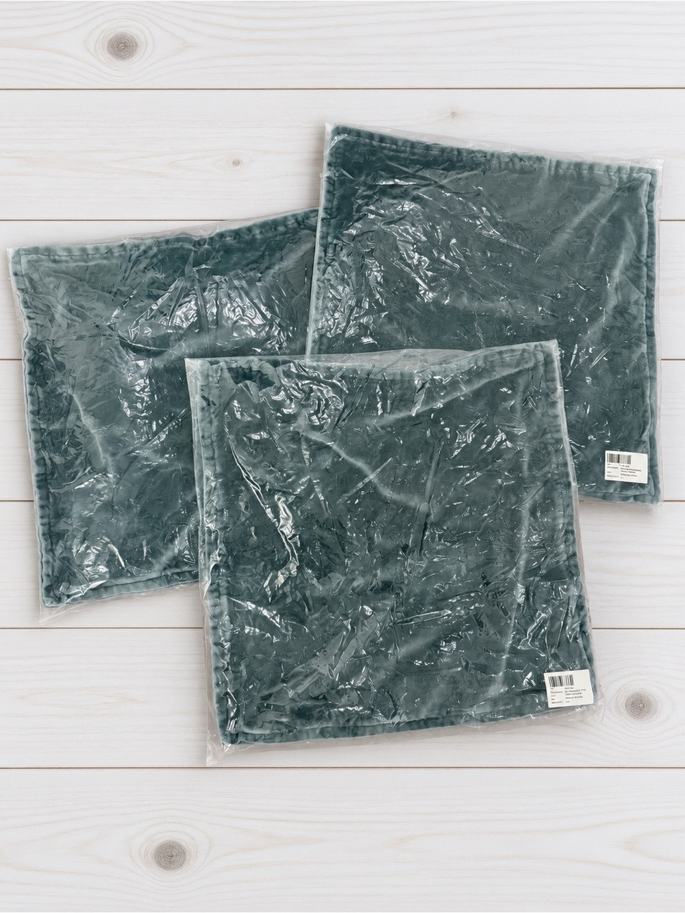 Pottery Barn Velvet Pillow Covers in Deep Teal (Set of 3)
